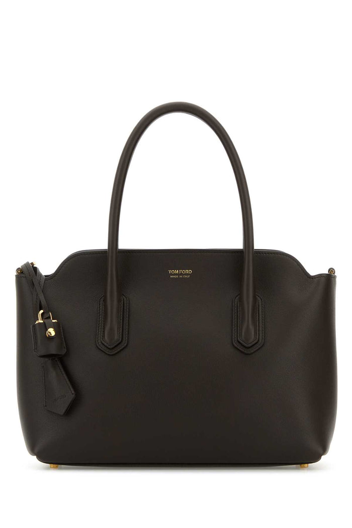 Tom Ford Natural Grain Leather Medium Top Handle