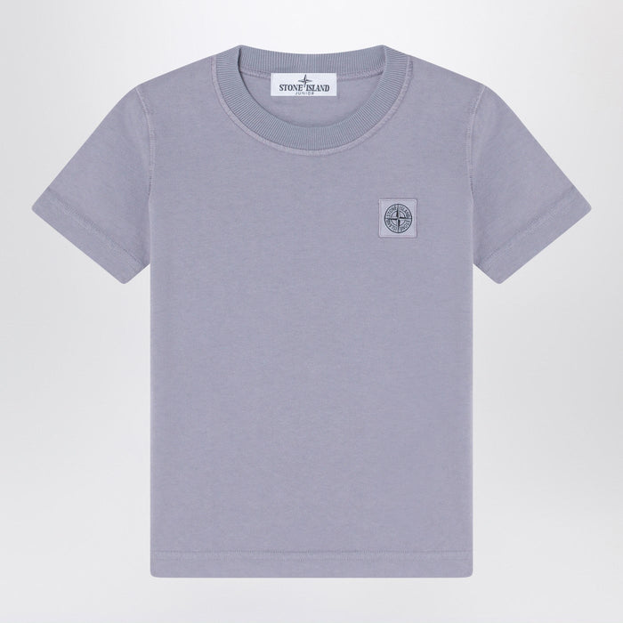Stone Island Short-Sleeved Lilac T-Shirt