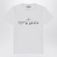 Stone Island White T-Shirt With Logo Print