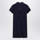 Polo Ralph Lauren Mini Abito A Polo In Cotone Blu Navy