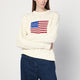 Polo Ralph Lauren  Cream-Colored Sweater With Flag Detail