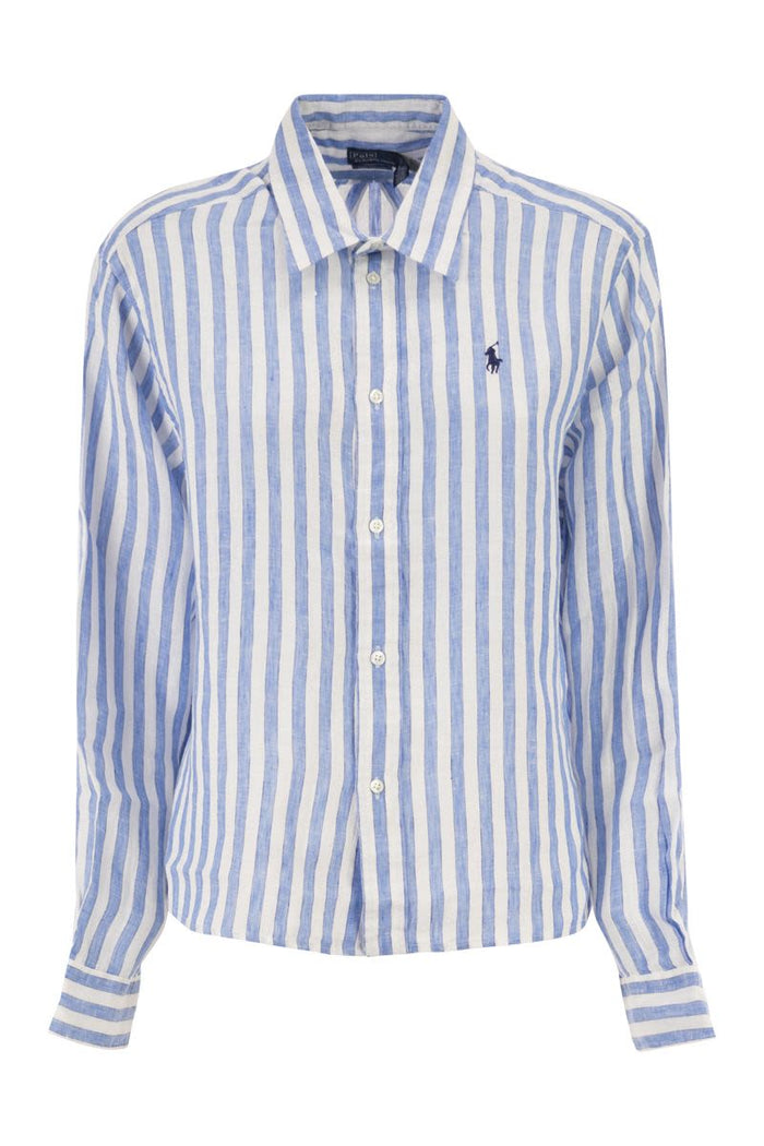Polo Ralph Lauren Short, Loose-Fitting Linen Shirt