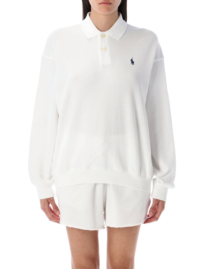Polo Ralph Lauren Polo Ralph Lauren White Cotton Polo Sweatshirt