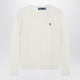 Polo Ralph Lauren Cable-Knit Sweater In Cream Wool And Cashmere