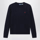 Polo Ralph Lauren Crewneck Cable-Knit Wool And Cashmere Sweater In Navy