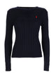Polo Ralph Lauren Maglia Julianna A Trecce Con Logo