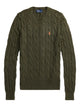 Polo Ralph Lauren Crew Neck Sweater In Cable Knit Cotton
