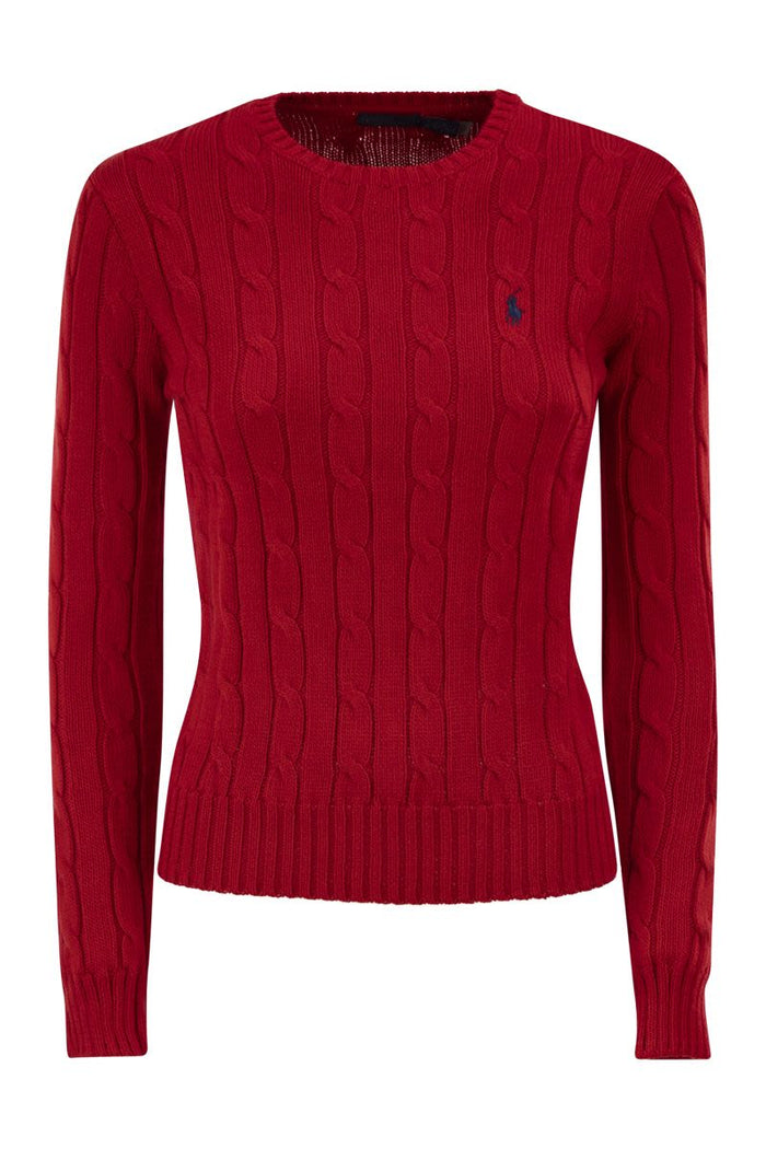 Polo Ralph Lauren Cotton Cable Knit Crew Neck Jumper
