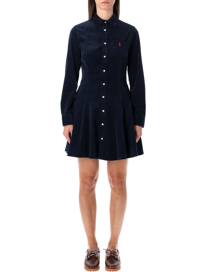 Polo Ralph Lauren A-Line Shirt Dress In Corduroy