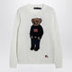 Polo Ralph Lauren White Polo Bear Sweater