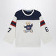 Polo Ralph Lauren Polo Bear Oversized Cotton Tshirt In White/Navy