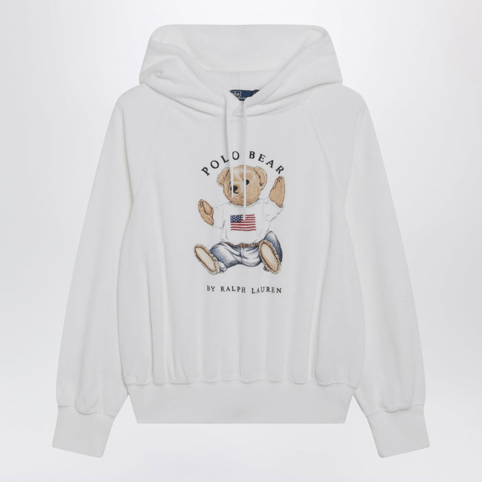 Polo Ralph Lauren White Polo Bear Chenille Sweatshirt