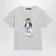 Polo Ralph Lauren Grey Polo Bear Cotton Tshirt