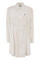 Polo Ralph Lauren Cotton Shirt Dress With Drawstring Waist