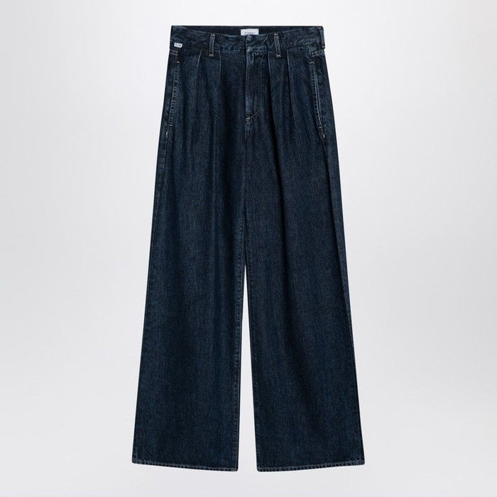 Citizens Of Humanity  Dark Wide Jeans With Pleats