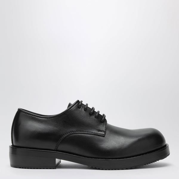 Dries Van Noten Classic Black Leather Derby Shoes