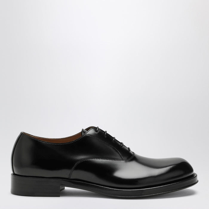 Dries Van Noten Black Lace-Up Shoes In Leather