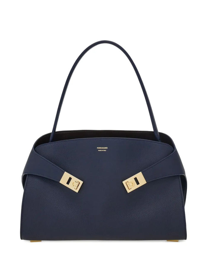 Ferragamo Hug Soft Medium Bicolor Shoulder Bag