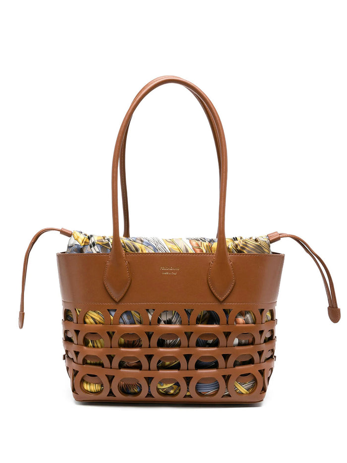 Ferragamo Gancini Laser Tote Bag