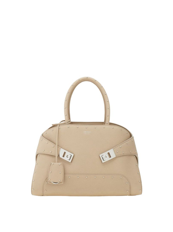 Ferragamo Bolso Mano Hug Studs Med. Foot
