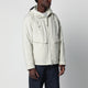 C.p. Company Silver Birch Hooded Jacket With Goggle Lenses