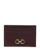 Ferragamo Gancini Grained Leather Card Holder