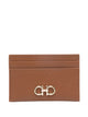 Ferragamo Hammered Leather Gancini Cardholder