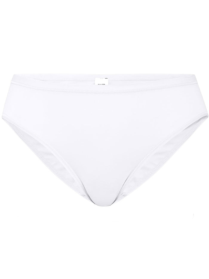 Calida White Cotton Slip