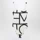 Toteme White/Black Monogram Swimsuit