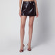 Courrèges Reedition Mini Skirt In Burgundy Vinyl