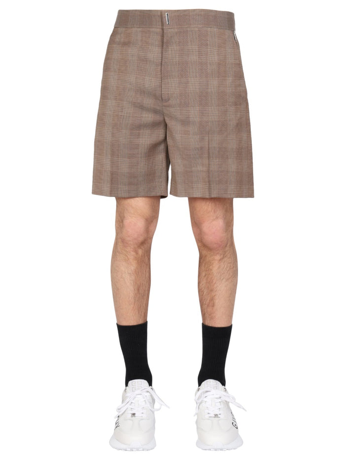 Givenchy Prince Of Wales Pattern Bermuda