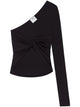 Courregès Crop Top Twist Asymetrical Jersey