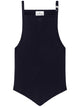 Courregès Top Pointy Buckle Rib Knit