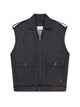 Courregès Sleeveless Denim Bomber Jacket