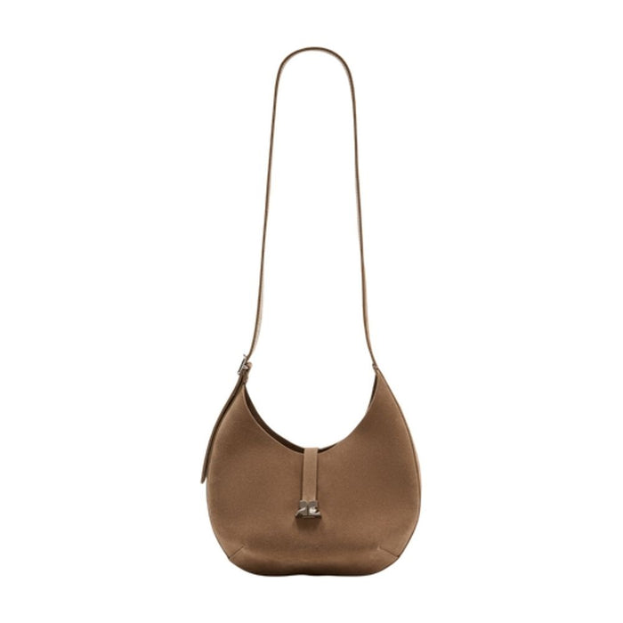 Courregès Small Holy Suede Shoulder Bag