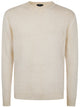 Avant Toi "Hand Painted" Brushed Linen Round Neck Pullover