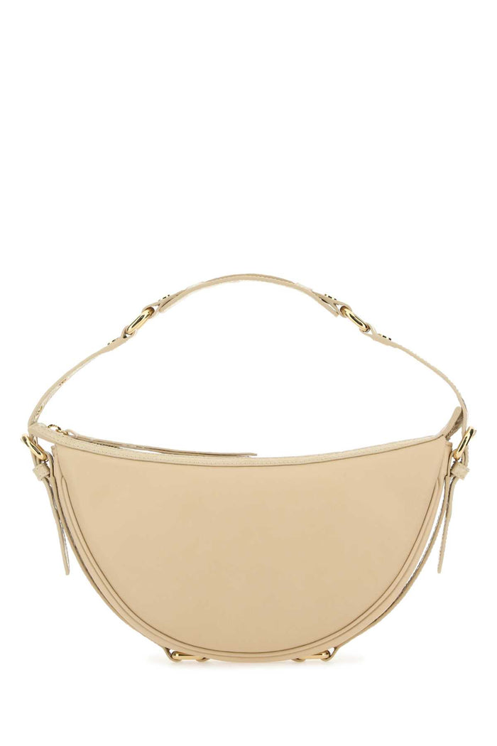 By Far Cream Leather Gib Shoulder Bag