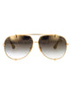 Dita Eyewear 18K Gold W/ Dark Grey To Clear-Gold Flash - Ar Metal Sunglasses
