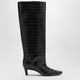 Toteme Brown Boots In Crocodileprint Leather
