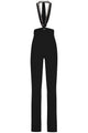 The Attico Black Stretch Polyester Ruby Pant
