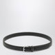 Toteme Slim Hammered Leather Belt In Black