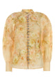Zimmermann Printed Linen Blend Crush Shirt
