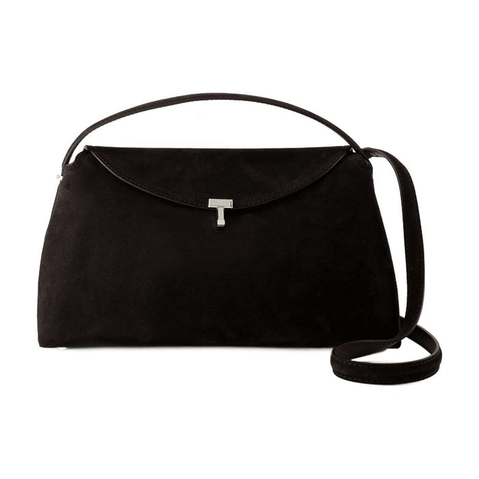 Toteme "T-Lock" Suede Top Handle Bag