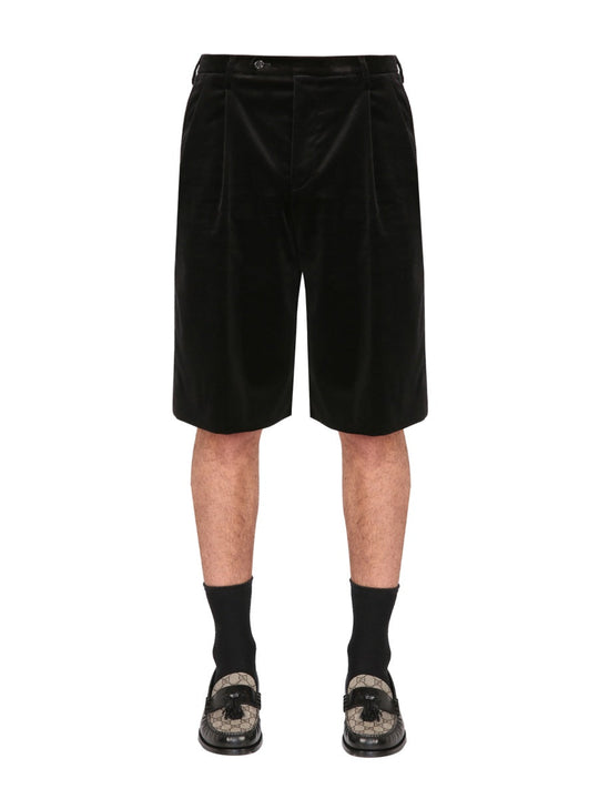 Gucci Stretch Velvet Shorts