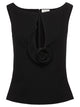 Magda Butrym Black Viscose-Blend Top