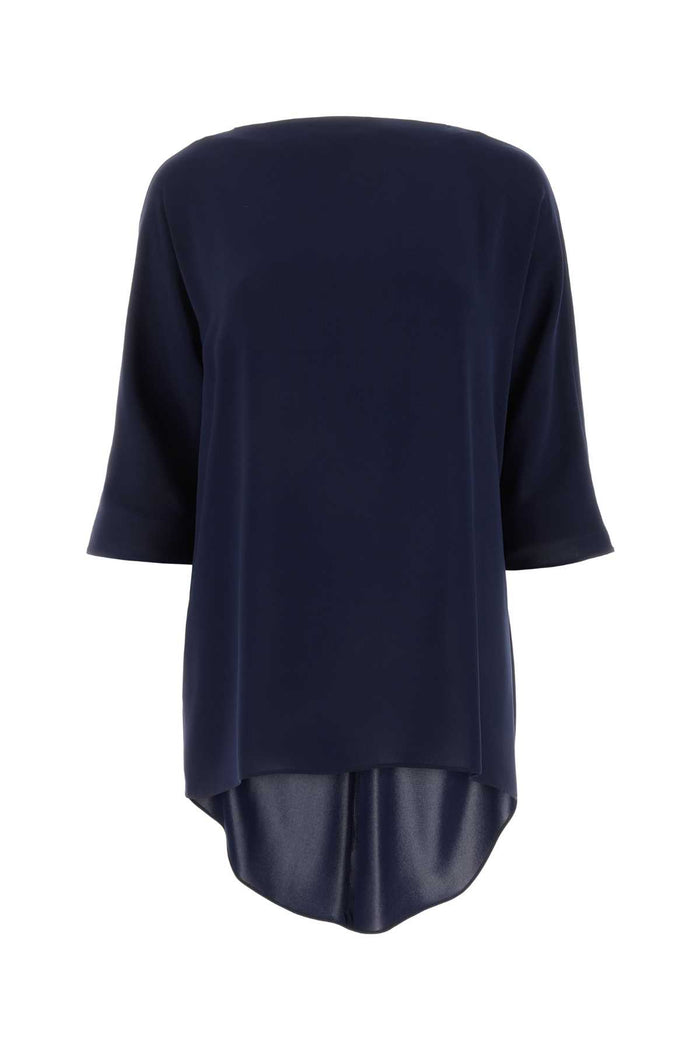 Max Mara Midnight Blue Triacetate Blend Ferro Blouse