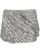 The Attico Stretch Machine Sequins Mini Skirt
