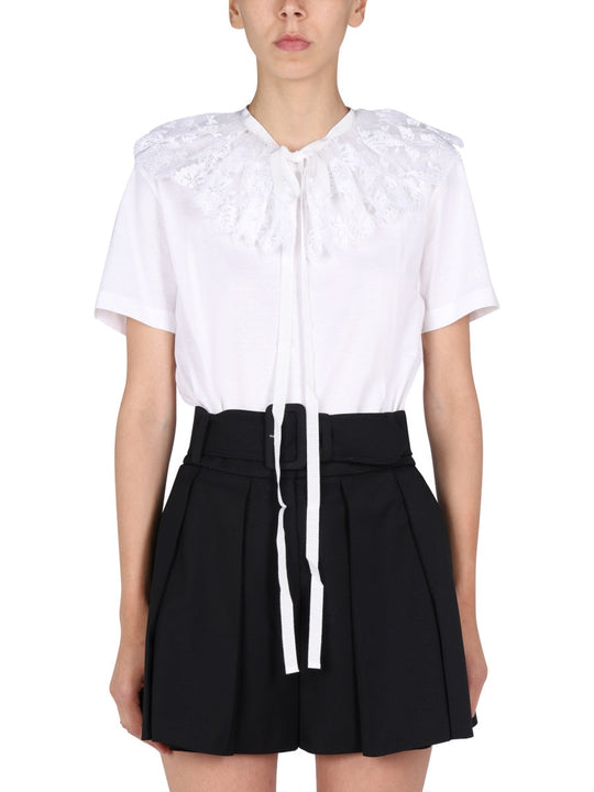 Patou Lace Embroidery T-Shirt