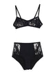 Huala Pin Up Set With Sequins
