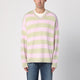 New Amsterdam Surf Association  Light Green/Pink Striped Jumper